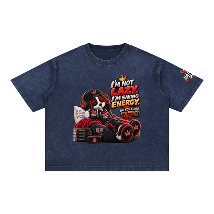 Mineral Wash Boxy Cotton T-Shirt