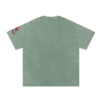 Snow Washed Oversized Cotton T-Shirt