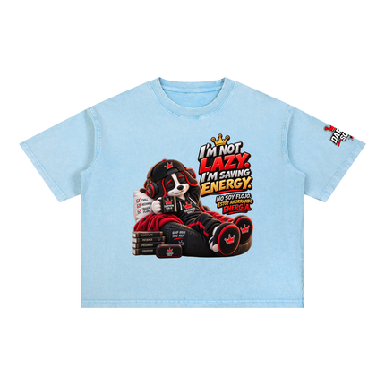 Mineral Wash Boxy Cotton T-Shirt