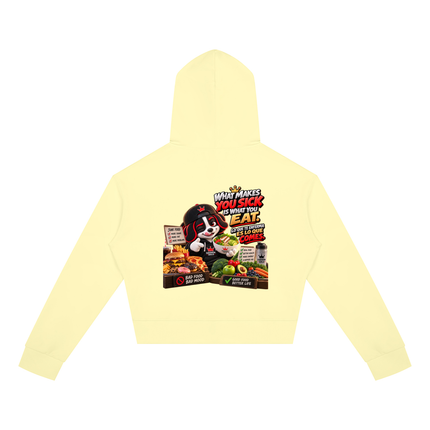 Women's Crop Full Zip Hoodie